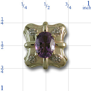 r9583 Amethyst Bracelet Slide 